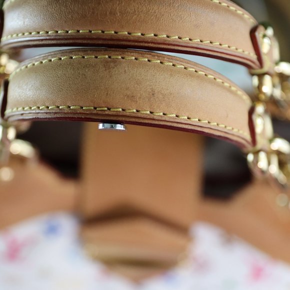 SOLD Louis Vuitton White Multi-Color Ursula Shoulder Bag - Picture 7 of 17